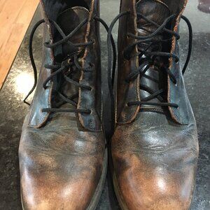 Timberland with Ortholite Brown Distressed Leather Ankle Chukka Boot Size 8.5